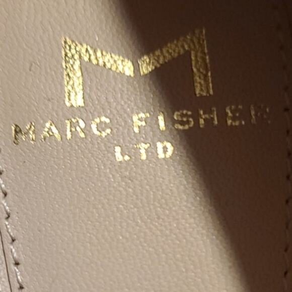 Leather Marc Fisher Limited Pale Pink Nude Pointed Toe Heel -Size 7 - Picture 8 of 8